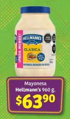 Soriana Súper Mayonesa Hellmann’s 960 g oferta