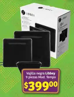 Vajilla negra Libbey