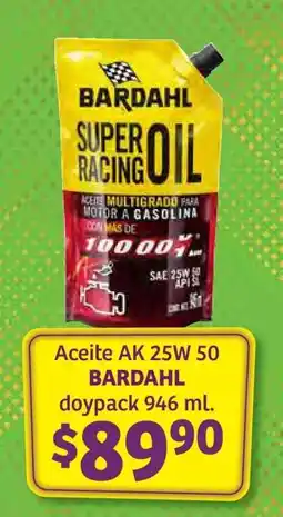 Soriana Híper Aceite AK 25W 50 BARDAHL oferta