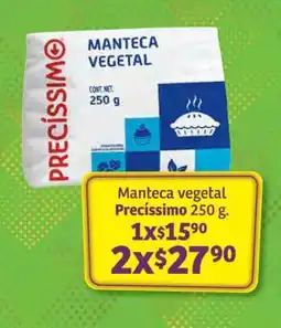 Soriana Súper Manteca vegetal Precíssimo 250 g oferta
