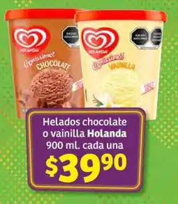 Soriana Súper Helados chocolate o vainilla Holanda oferta