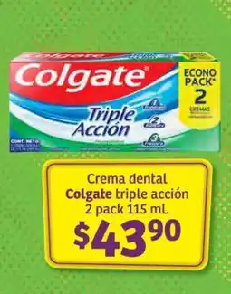 Soriana Híper Crema dental Colgate triple acción oferta