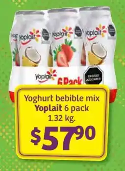 Yoghurt bebible mix Yoplait 6 pack