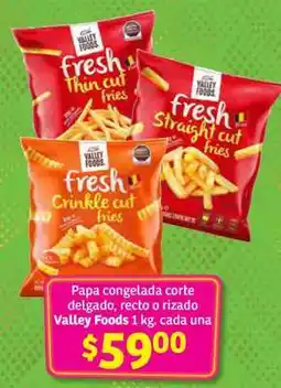 Soriana Súper Papa congelada Valley Foods oferta
