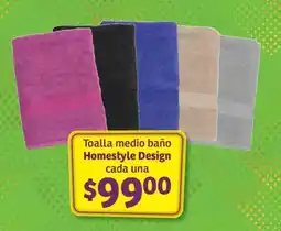Soriana Híper Toalla medio baño Homestyle Design oferta