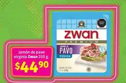 Soriana Híper Jamón de pavo Virginia Zwan 250 g oferta