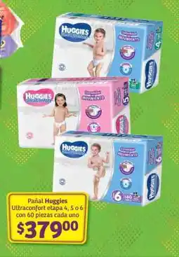 Soriana Híper Pañal Huggies ultraconfort etapa 4, 5 o 6 oferta