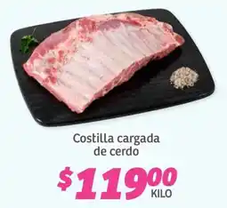 Soriana Súper Costilla cargada de cerdo oferta