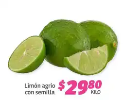 Soriana Híper Limón Agrio con Semilla oferta