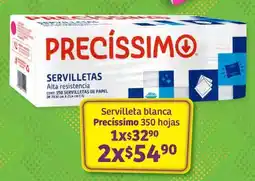 Soriana Súper Servilleta blanca Precíssimo 350 hojas oferta