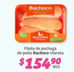 Soriana Súper Filete de pechuga de pollo Bachoco charola oferta