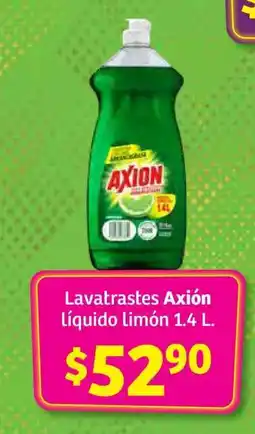 Soriana Híper Lavatrastes Axion líquido limón 1.4 L oferta
