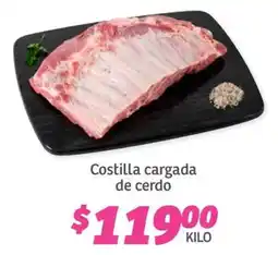 Soriana Híper Costilla cargada de cerdo oferta