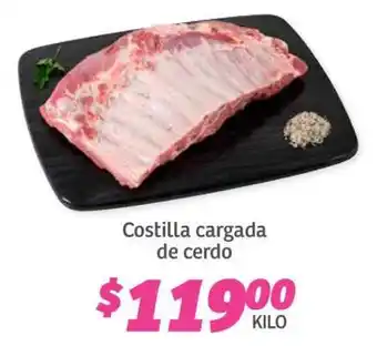 Soriana Híper Costilla cargada de cerdo oferta