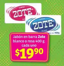 Soriana Híper Jabón en barra Zote oferta