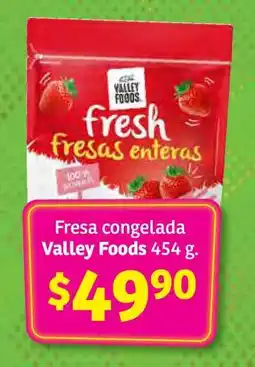 Soriana Híper Fresa congelada Valley Foods 454 g oferta