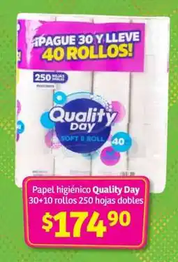 Soriana Híper Papel higiénico Quality Day oferta