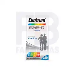 Farmacias Bazar CENTRUM SILVER 50+ 60 TABLETAS oferta
