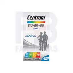 Farmacias Bazar CENTRUM SILVER 50+ 100 TABLETA oferta