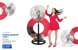 DelSol Best home ventilador 18" 3 en 1 oferta