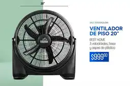 DelSol Best Home ventilador de piso 20" oferta