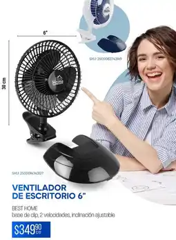 DelSol Best home ventilador de escritorio 6" oferta