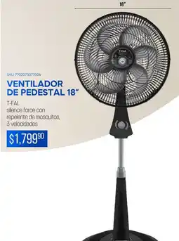 DelSol T-fal ventilador de pedestal 18" oferta