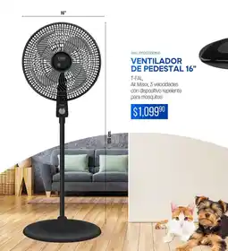 DelSol T-fal ventilador de pedestal 16" oferta