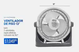 DelSol Man ventilador de piso 13" oferta