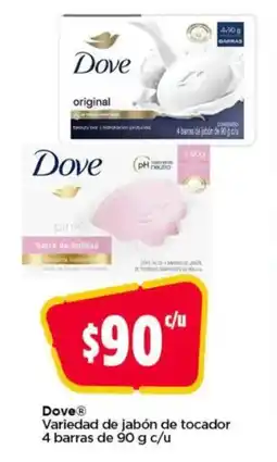 Bodega Aurrerá Dove jabón de tocador oferta