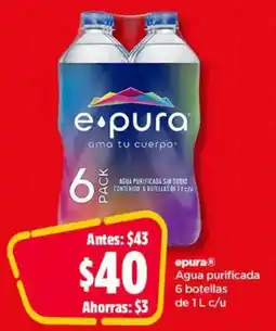 Bodega Aurrerá Epura Agua purificada oferta