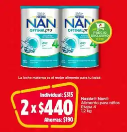 Bodega Aurrerá Nestle Nan Alimento para niños oferta