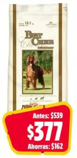 Bodega Aurrerá Best Cholce Alimento para perro oferta