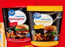 Bodega Aurrerá Great Value Carne para hamburguesa con sirloin o arrachera oferta