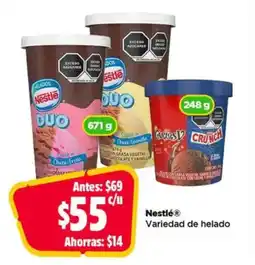 Bodega Aurrerá Nestlé Variedad de helado oferta