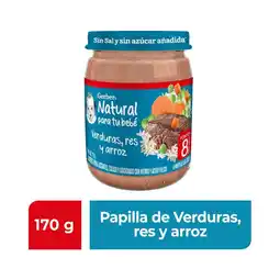 Farmacias Benavides Papilla Comidita Casera Res, Verduras y Arroz Etapa 3 Natural oferta