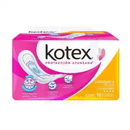 Farmacias Bazar TOALLAS SANITARIAS KOTEX ANATOMICA SIN ALAS 10 PIEZAS oferta