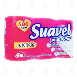 Farmacias Guadalajara Papel Higiénico Suavel Jumbo Pack, 6 pzas oferta