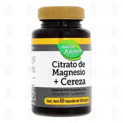 Farmacias Guadalajara Citrato de Magnesio + Cereza, 60 Cápsulas de 356 mg c/u Pharmalife Natura oferta