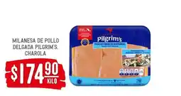 Soriana Híper MILANESA DE POLLO DELGADA PILGRIM'S, CHAROLA oferta
