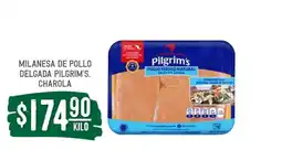 Soriana Súper MILANESA DE POLLO DELGADA PILGRIM'S, CHAROLA oferta