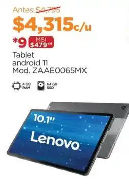 Chedraui Lenovo Tablet android 11 oferta