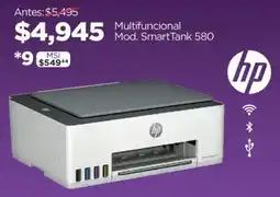 Chedraui HP Multifuncional SmartTank 580 oferta