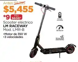Chedraui Lm raceway scooter eléctrico oferta