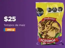 Chedraui Totopos de maíz oferta