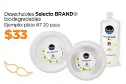Chedraui Desechables biodegradables oferta