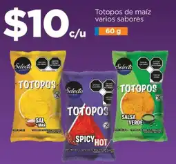 Chedraui Totopos de maíz varios sabores oferta