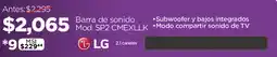Chedraui LG Barra de sonido oferta