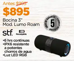 Chedraui Bocina 3" oferta