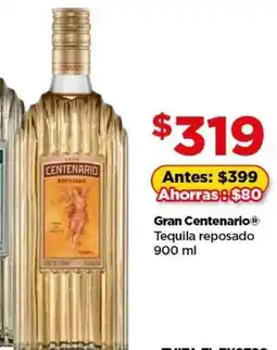 Bodega Aurrerá Gran centenario tequila reposado oferta